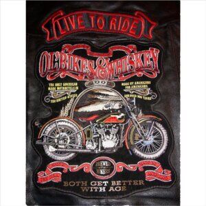 FMC Harley Davidson Men's Leather Embroidered Vest